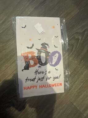 Happy Halloween Boo Treat Bags with Stickers Set